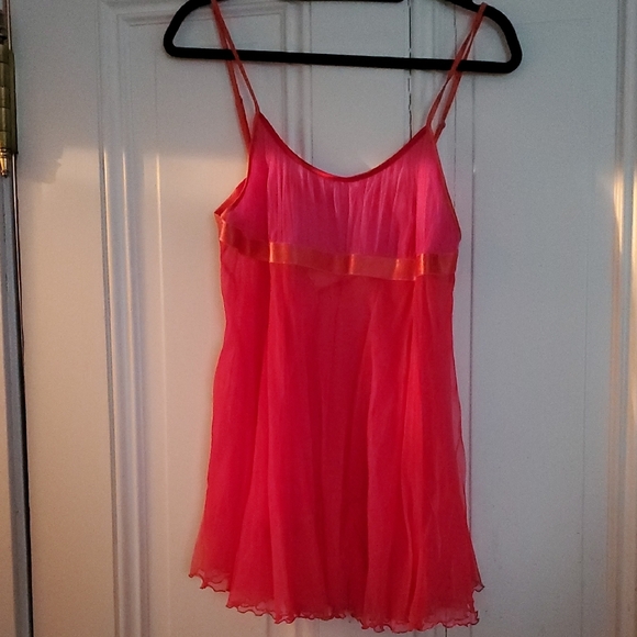 Women's Pink Sheer Chemise
